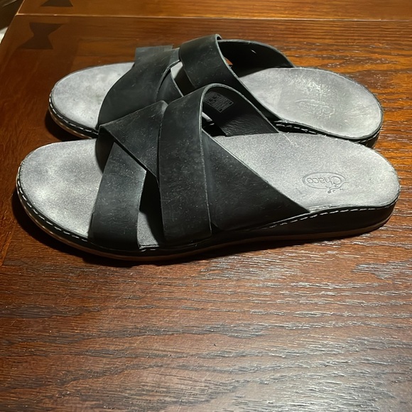 Chaco Women's Wayfarer Slide Sandal, black, size 8 - Picture 2 of 5